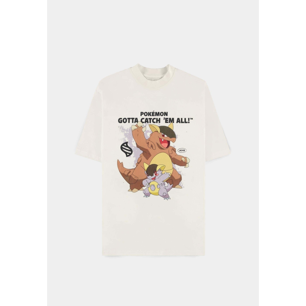 Pokémon - Mega Kangaskhan Herren TShirt - Gebrochenes Weiß
